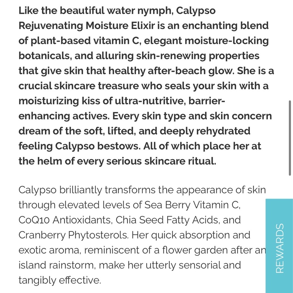 ✨EARTH HARBOR CALYPSO Vitamin C Moisture Elixir / Rejuvenating Moisture Elixer - Picture 6 of 6